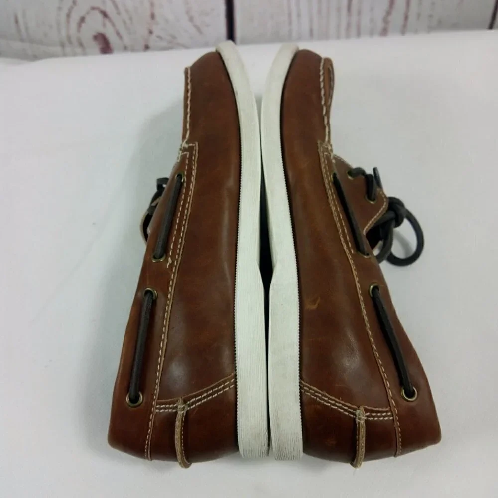 Merona Men's Brown Two Eye Boat Shoes 8.5M